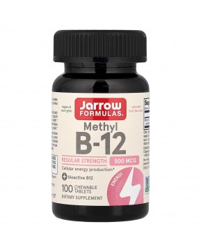 Jarrow Formulas, метил B12, 500 мкг, 100 жевательных таблеток